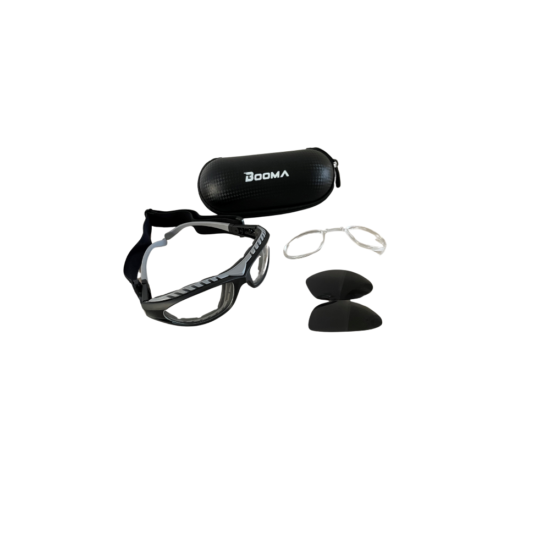 Image of BOOMA pickleball protective glasses.