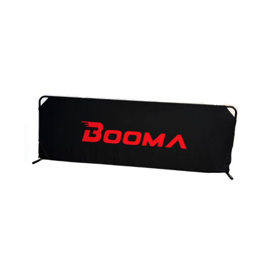 Image of a BOOMA pickleball court barrier.